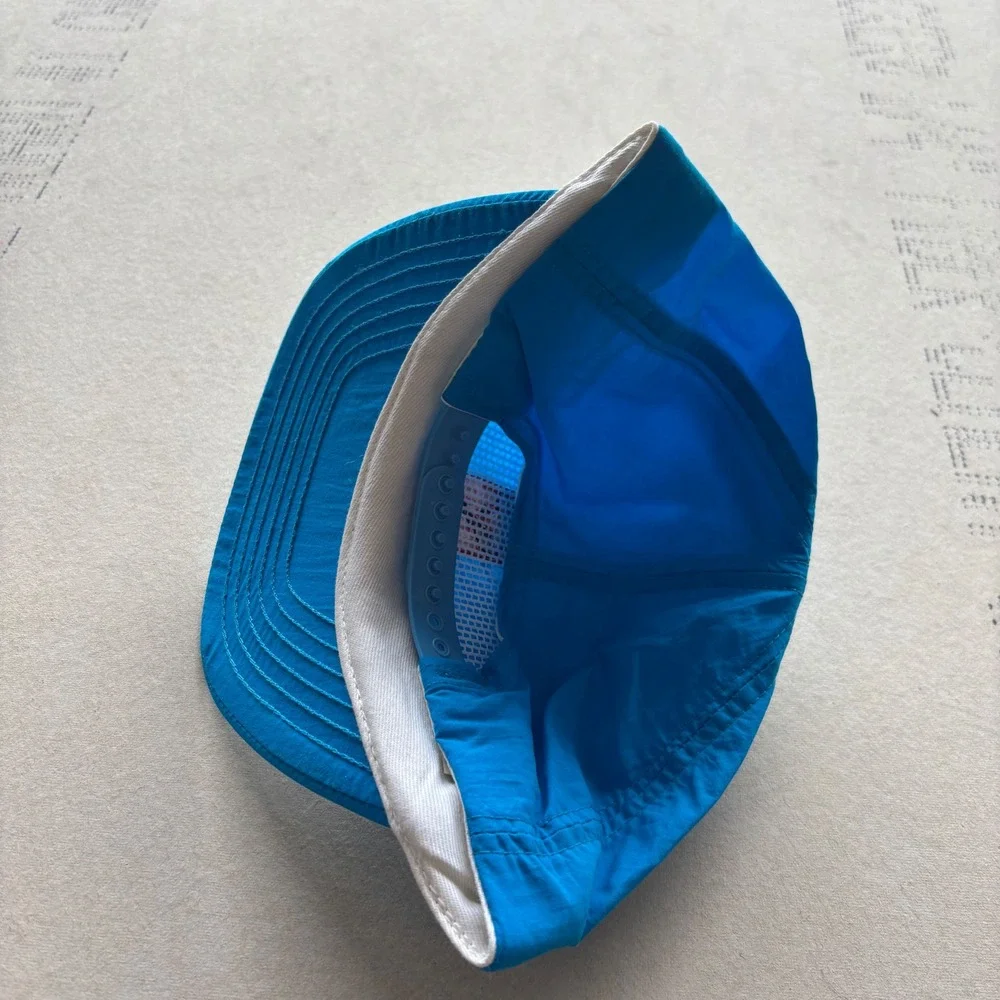 Vintage 90s USA Diving Park Avenue Snapback Hat Blue Nylon T-shirt Style Cap